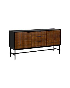 ΚΟΜΟΤΑ-ΜΠΟΥΦΕΣ FL2405 ΜΑΥΡΟ-ΚΑΦΕ ΧΡΩΜΑ 150x40x75cm