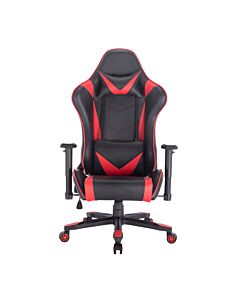ΚΑΡΕΚΛΑ ΓΡΑΦΕΙΟΥ-GAMING 9880 ΜΑΥΡΟ ΜΕ ΚΟΚΚΙΝΟ ΤΕΧΝΟΔΕΡΜΑ 70.5x71x128cm