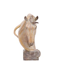ΕΠΙΤΡΑΠΕΖΙΟ ΔΙΑΚΟΣΜΗΤΙΚΟ HORSE ΜΠΕΖ-ΚΑΦΕ ΧΡΩΜΑ 14x10x18cm