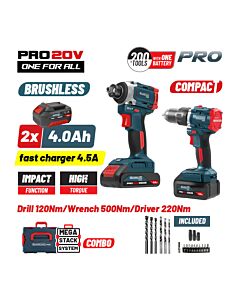ΣΕΤ BORMANN PRO BBP5465x44T2CA COMPACT BRUSHLESS ΚΡΟΥΣΤΙΚΟ ΔΡΑΠΑΝΟΚΑΤΣΑΒΙΔΟ & ΜΠΟΥΛΟΝΟΚΛΕΙΔΟ 2ΣΕ1