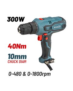 BORMANN BID3010 ΔΡΑΠΑΝΟΚΑΤΣΑΒΙΔΟ 300W,40Nm,21+1 ΘΕΣΕΩΝ,0-480/0-1800rpm, ΤΣΟΚ AΥΤΟΜΑΤΟ 10mm