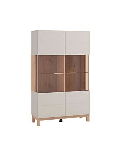 ΒΙΤΡΙΝΑ ESSEX 2K VS2 147 CASHMERE/ARTISAN OAK 90x35x147cm