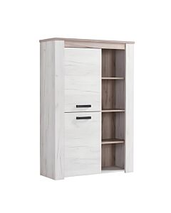 ΒΙΤΡΙΝΑ KENT POP Ν GREY OAK-WHITE OAK KNT 99x36x146cm