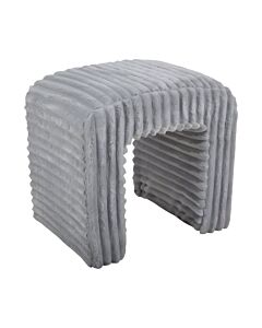 ΣΚΑΜΠΟ ΒΕΛΟΥΔΙΝΟ ΣΕ ΓΚΡΙ ΧΡΩΜΑ 43x35x41cm