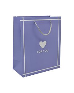 ΤΣΑΝΤΑ ΣΥΣΚΕΥΑΣΙΑΣ ME ΚΟΡΔΟΝΙ FOR YOU ΣΕ ΜΩΒ ΧΡΩΜΑ 20x10x24cm