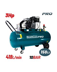 BORMANN PRO BAT5070 ΑΕΡΟΣΥΜΠΙΕΣΤΗΣ ΙΜΑΝΤΑ,3HP,150L,418L/MIN