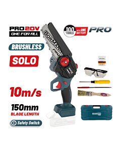 BORMANN PRO BBP3917C ΚΛΑΔ ΑΛΥΣΟΠΡΙΟΝΟ ΜΠΑΤ 20V, BRUSHLESS, ΛΑΜΑ , 1/4'' 1,1mm 37LINKS, /S 10m