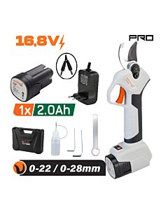 NAKAYAMA PRO EC1300 ΨΑΛΙΔΙ ΚΛΑΔΟΥ ΜΠΑΤΑΡΙΑΣ 16.8V, BRUSHLESS, ΚΟΠΗ 0-22/0-28mm, , ΜΠΑΤΑΡΙΑ 2Ah 690gr