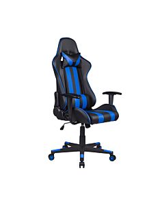 ΚΑΡΕΚΛΑ GAMING SAR-12 ΜΑΥΡΟ-ΜΠΛΕ ΤΕΧΝΟΔΕΡΜΑ 64x53x135cm