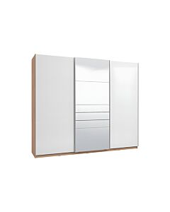 ΝΤΟΥΛΑΠΑ MONDEGO 270 POG ΜΕ ΚΑΘΡΕΦΤΗ ARTISAN-ΛΕΥΚΗ ΛΑΚΑ 262.5x62.5x224cm