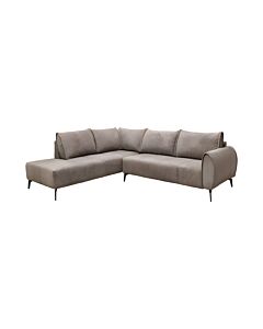 ΚΑΝΑΠΕΣ VELTON ΔΕΞΙΑ ΓΩΝΙΑ ΚΑΦΕ ΧΡΩΜΑ 275x225x85cm
