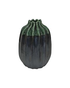 ΚΕΡΑΜΙΚΟ ΒΑΖΟ 606664 ΓΚΡΙ ΠΡΑΣΙΝΟ ΧΡΩΜΑ 18x38cm