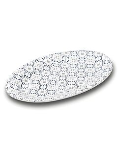 ΠΙΑΤΕΛΑ ΟΒΑΛ ΠΟΡΣΕΛΑΝΙΝΗ MAIOLICA GREY 35cm