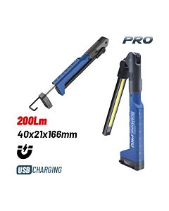 BORMANN PRO BPR6024 ΦΑΚΟΣ ΕΡΓΑΣΙΑΣ ΕΠΑΝΑΦΟΡΤΙΖΟΜΕΝΟΣ 200lm, 2 ΛΕΙΤΟΥΡΓΙΩΝ, ΜΕ ΓΑΝΤΖΟ ΚΑΙ ΜΑΓΝΗΤΗ
