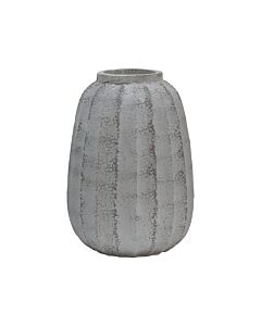 ΔΙΑΚΟΣΜΗΤΙΚΟ ΒΑΖΟ FL24174 POLYRESIN ΓΚΡΙ ΧΡΩΜΑ 37x37x40cm