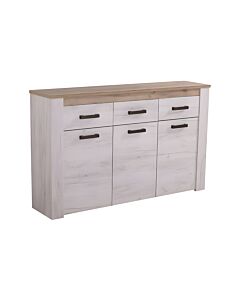 ΚΟΜΟΤΑ-ΜΠΟΥΦΕΣ KENT 160 3Κ3F GREY OAK/WHITE OAK KNT 160x37x98cm