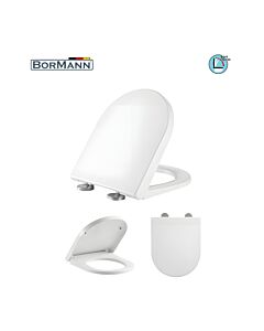 BORMANN BTW1020 ΚΑΛΥΜΜΑ ΛΕΚΑΝΗΣ NORMA SOFT CLOSE, DUROPLAST, 2.46kg 425x366mm