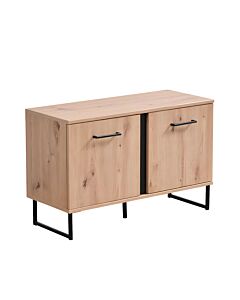 ΕΠΙΠΛΟ ΧΩΛ SARDINIA KOM ARTISAN OAK / ΜΑΥΡΟ 84,5x35x54,5cm