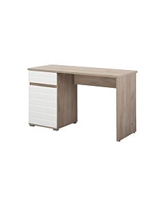 ΓΡΑΦΕΙΟ ELAN GREY OAK/ΛΕΥΚΗ ΛΑΚΑ 130x50x75,5cm