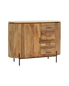 ΚΟΜΟΤΑ-ΣΥΡΤΑΡΙΕΡΑ BHOPAL GOLDEN BROWN ΧΡΩΜΑ 120x40x90cm
