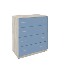 ΣΥΡΤΑΡΙΕΡΑ SMILE GREY OAK - ΜΠΛΕ 80x45x90cm