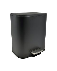 ΚΑΛΑΘΙ ΜΠΑΝΙΟΥ SOUL SOFT CLOSE ΜΕΤΑΛΛΙΚΟ ΜΑΥΡΟ ΜΑΤ 5lt