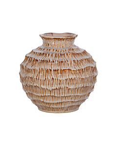 ΚΕΡΑΜΙΚΟ ΒΑΖΟ FL30016 ΓΚΡΙ-ΚΑΦΕ ΧΡΩΜΑ 25x24cm