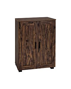 ΠΑΠΟΥΤΣΟΘΗΚΗ CUBO ΜΕ 4 ΡΑΦΙΑ ΧΡΩΜΑ BROWN OAK 60x33x84cm