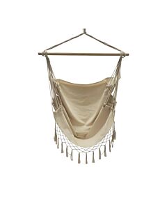 ΚΡΕΜΑΣΤΗ ΚΟΥΝΙΑ-ΑΙΩΡΑ TASSEL ΜΠΕΖ 120x110cm