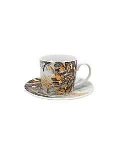 ΣΕΤ ΦΛΥΤΖΑΝΙΑ ΚΑΦΕ ΠΟΡΣΕΛΑΝΙΝΑ ΜΑΥΡΑ ROSE GOLD ΦΥΛΛΑ 110ml