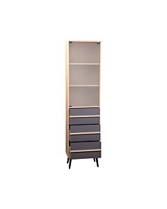 ΡΑΦΙΕΡΑ INDUSTRY SONOMA-GREY 50x29.5x190cm