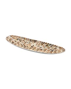ΔΙΑΚΟΣΜΗΤΙΚΟ ΜΠΩΛ BAMBOO-ΚΟΧΥΛΙ TEAR DROP FL01 ΜΠΕΖ-ΚΑΦΕ-ΛΕΥΚΟ ΧΡΩΜΑ 54x15x7cm