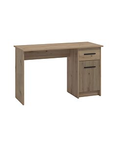 ΓΡΑΦΕΙΟ TEO ARTISAN OAK-ARTISAN ΜΕ ΓΡΑΜMΕΣ GREY 122x51x75cm