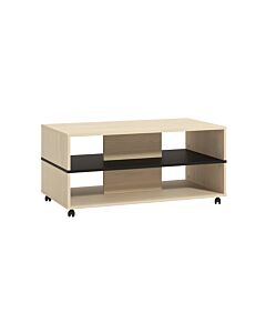 ΤΡΑΠΕΖΑΚΙ ΣΑΛΟΝΙΟΥ SAVIO LIGHT PORT OAK/BLACK OAK 101x55x48cm