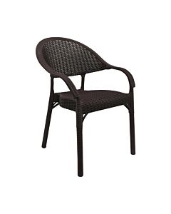 ΚΑΡΕΚΛΑ ΕΞΟΧΗΣ HILDA ΚΑΦΕ 60x62x85cm