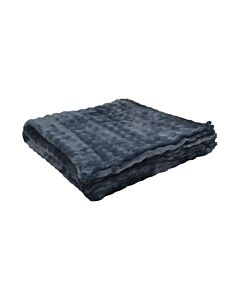 ΚΟΥΒΕΡΤΑ FLEECE ΜΕ ΒΕΛΟΥΔΙΝΗ ΥΦΗ ΣΕ ΓΚΡΙ ΧΡΩΜΑ 200x220cm