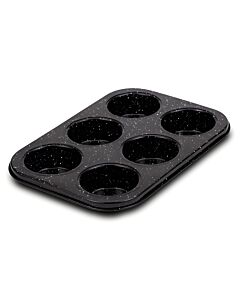 ΤΑΨΙ ΓΙΑ MUFFINS NATURE ΜΕ ΑΝΤΙΚΟΛΛΗΤΙΚΗ ΕΠΙΣΤΡΩΣΗ STONE 26.5cm