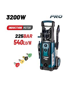 BORMANN PRO BPW5000 ΠΛΥΣΤΙΚΟ ΥΨΗΛΗΣ ΠΙΕΣΗΣ 3200W, ΕΠΑΓΩΓΙΚΟ ΜΟΤΕΡ,225bar,540L/H, ΑΝΕΜΗ