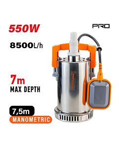 NAKAYAMA PRO NP1050 ΑΝΤΛΙΑ ΟΜΒΡΙΩΝ INOX 550W