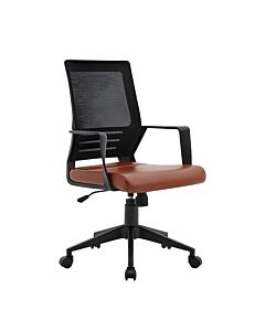 ΚΑΡΕΚΛΑ ΓΡΑΦΕΙΟΥ FL19-3Α ΚΑΦΕ ΧΡΩΜΑ /105cm 60x63x95cm