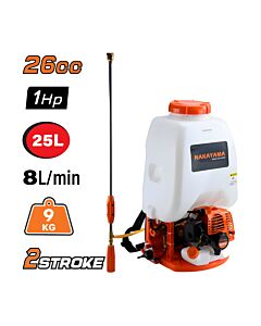 NAKAYAMA NS2635 ΨΕΚΑΣΤΗΡΑΣ ΠΛΑΤΗΣ ΔΙΧΡΟΝΟΣ 26CC 25lt