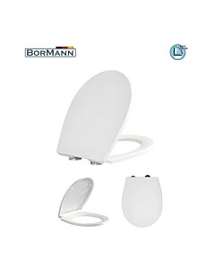 BORMANN BTW1040 ΚΑΛΥΜΜΑ ΛΕΚΑΝΗΣ LIBRA SOFT CLOSE, DUROPLAST, 2.27kg 435x350mm