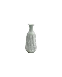 ΜΕΤΑΛΛΙΚΟ ΒΑΖΟ ΔΑΠΕΔΟΥ FL361 MINT-ΛΕΥΚΟ ΧΡΩΜΑ 21x46cm