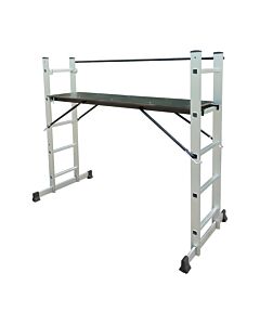 BORMANN PRO BHL9090 ΠΟΛΥΜΟΡΦΙΚΗ ΣΚΑΛΩΣΙΑ ΑΛΟΥΜΙΝΙΟΥ 3 ΣΕ 1,5+5 ΣΚΑΛΙΑ ΜΕ ΜΠΑΡΑ ΣΤΑΘΕΡΟΠΟΙΗΣΗΣ