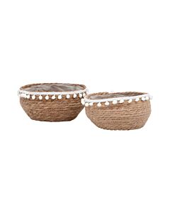 ΣΕΤ 2 ΨΑΘΙΝΑ ΚΑΣΠΩ ΦΥΣΙΚΟ ΧΡΩΜΑ +26,5x26,5x24,5cm 23x15x23cm
