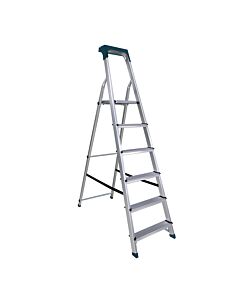 BORMANN PRO BHL9010 ΣΚΑΛΑ ΑΛΟΥΜΙΝΙΟΥ 5+1 ΣΚΑΛΙΑ, ΜΕ ΘΗΚΗ ΕΡΓΑΛΕΙΩΝ