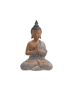 ΕΠΙΤΡΑΠΕΖΙΟ ΔΙΑΚΟΣΜΗΤΙΚΟ POLYRESIN BUDDHA ΚΑΦΕ ΧΡΩΜΑ 22x15x31cm