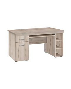 ΓΡΑΦΕΙΟ ALFA GREY OAK 145x65,5x75,5cm