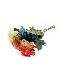 ΛΟΥΛΟΥΔΙ DAHLIA 1/4 ΛΕΥΚΟ-ΜΠΛΕ-ΠΟΡΤΟΚΑΛΙ-ΡΟΖ 0.64cm