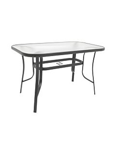 ΤΡΑΠΕΖΙ ΕΞΟΧΗΣ STEEL ΓΚΡΙ G R D 150x90x70cm